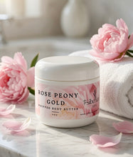 Load image into Gallery viewer, Rose Peony Gold Whipped Body Butter