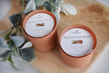 Load image into Gallery viewer, Peach Obsession Crackling Wood Wick Candle
