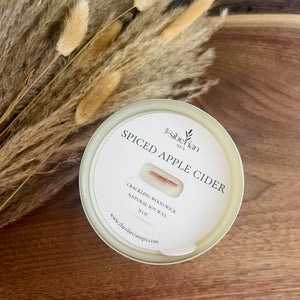 Spiced Apple Cider Crackling Wood Wick Candle