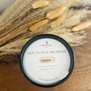 Hot Fudge Brownie Crackling Wood Wick Candle