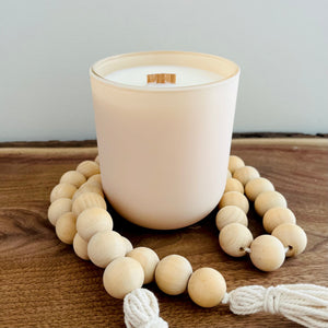 Cranberry Peach Vanilla Crackling Wood Wick Candle