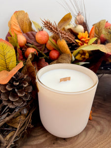 Cranberry Peach Vanilla Crackling Wood Wick Candle