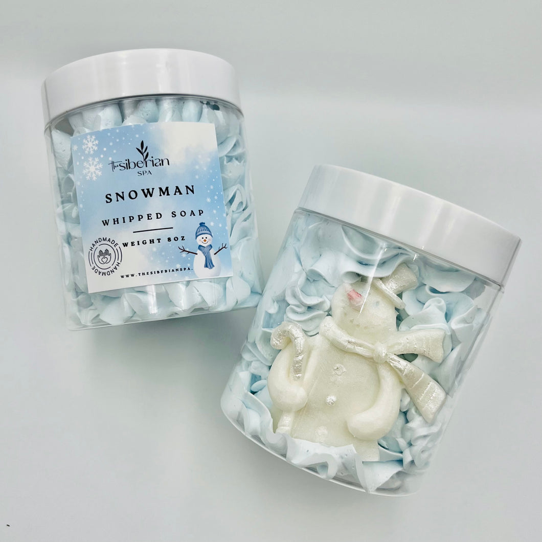 Snowman Whipped Soap