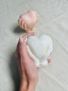 Heart in Hands Candle