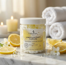 Load image into Gallery viewer, Lemon Coconut Vanilla Whipped Sugar Scrub
