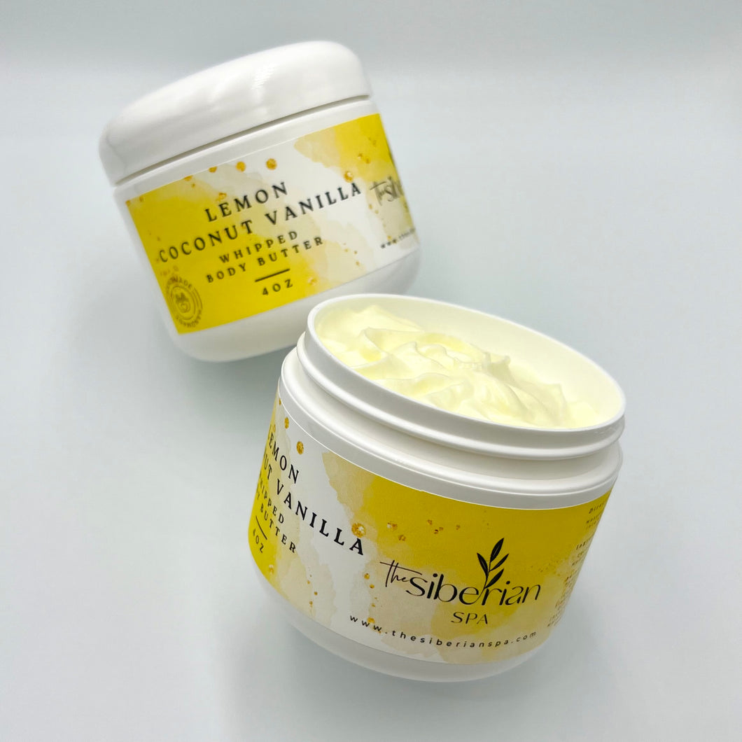 Lemon Coconut Vanilla Whipped Body Butter