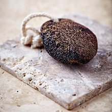 Load image into Gallery viewer, Lava Pumice Stone with Cotton Hanging Loop
