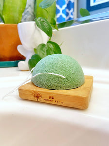 Konjac Sponge Biodegradable Green Tea | Zero Waste